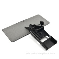 Adjustable metal clamp under desk keyboard trays